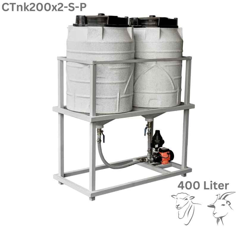 Conical Tank 200x2 Liter with Stand and Pump Conical Tank 200x2 Liter with Stand and Pump