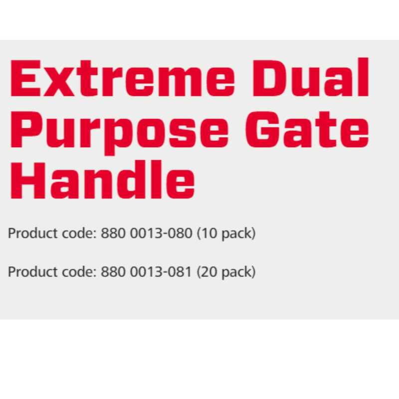 Speedrite Extreme Dual Purpose Gate Handle - 10 Pcs Speedrite Extreme Dual Purpose Gate Handle - 10 Pcs