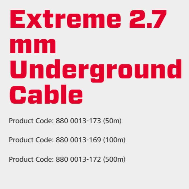 Speedrite Extreme 2.7 mm Underground Cable Speedrite Extreme 2.7 mm Underground Cable