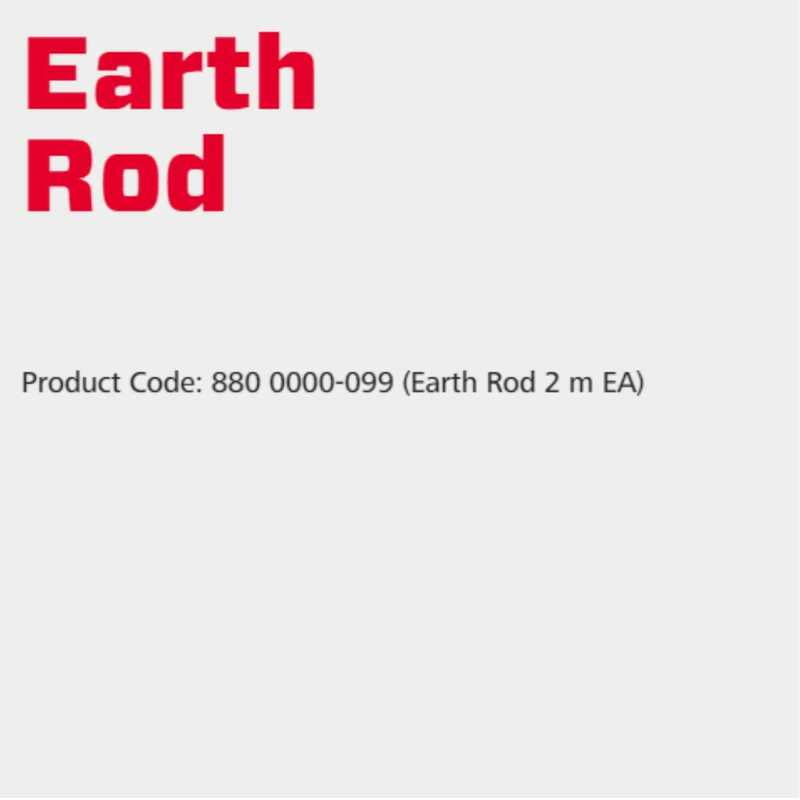 Speedrite Earth Rod 2m - 1 Pc Speedrite Earth Rod 2m - 1 Pc