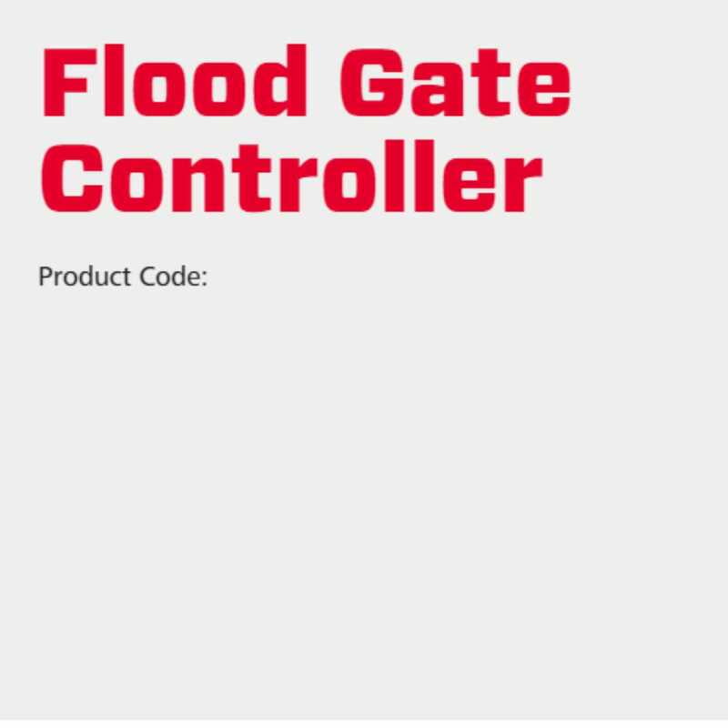 Speedrite Flood Gate Controller Speedrite Flood Gate Controller