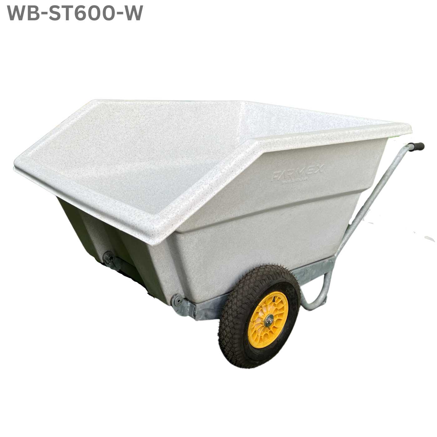 X-Large Wheelbarrow Farmex WB600 - White X-Large Wheelbarrow Farmex WB600 - White