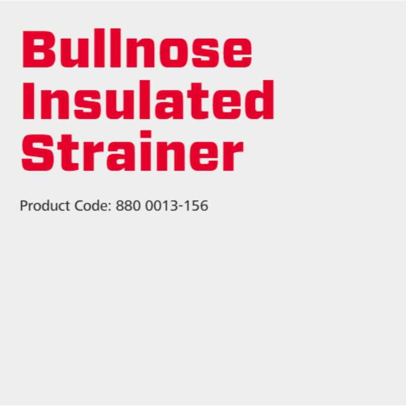 Speedrite Bullnose Insulated Strainer - 10 Pcs Speedrite Bullnose Insulated Strainer - 10 Pcs