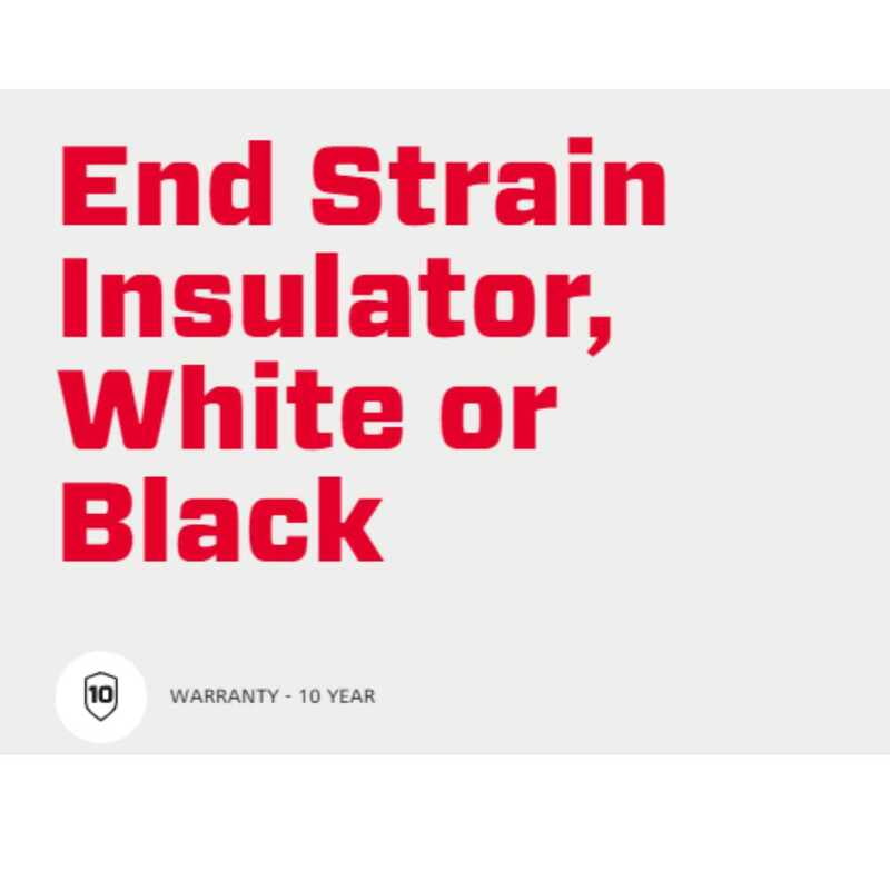 Speedrite End Strain Insulator, Black - 6 Pcs Speedrite End Strain Insulator, Black - 6 Pcs