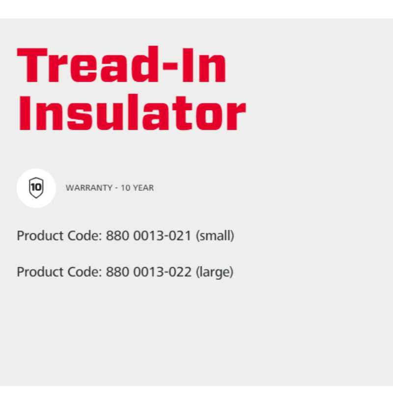 Speedrite Tread-In Insulator Large - 25 Pcs Speedrite Tread-In Insulator Large - 25 Pcs