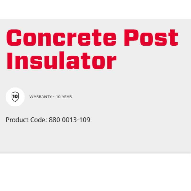 Speedrite Concrete Post Insulator - 25 Pcs Speedrite Concrete Post Insulator - 25 Pcs