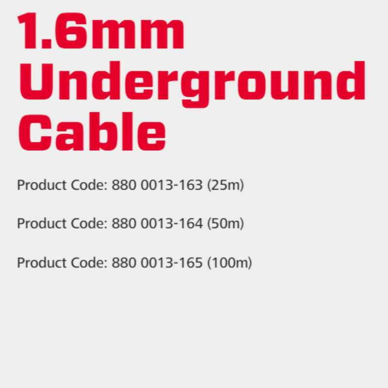 Speedrite 1.6mm Underground Cable Speedrite 1.6mm Underground Cable