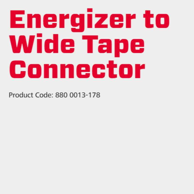 Speedrite Energizer to Wide Tape Connector Speedrite Energizer to Wide Tape Connector