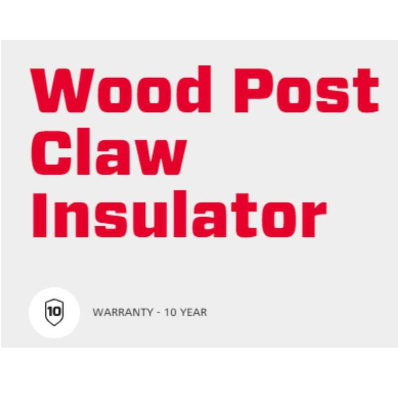 Speedrite Wood Post Claw Insulator - Black 125 Pcs Speedrite Wood Post Claw Insulator - Black 125 Pcs