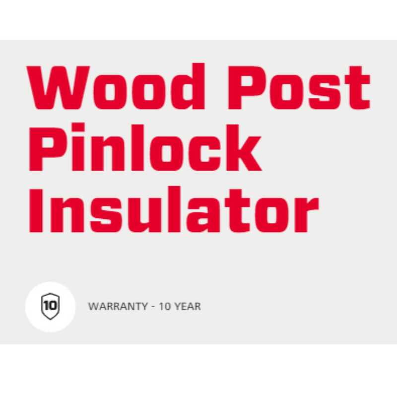 Speedrite Wood Post Pinlock Insulator - 25Pcs Speedrite Wood Post Pinlock Insulator - 25Pcs