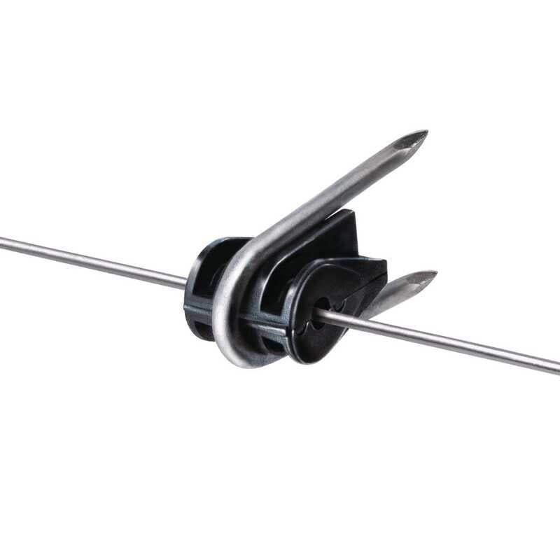Speedrite Wood Post Staple On Insulator - 50 Pcs Speedrite Wood Post Staple On Insulator - 50 Pcs