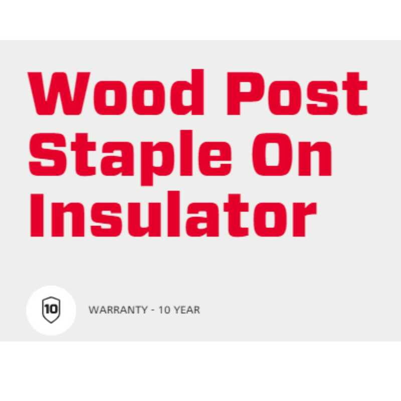 Speedrite Wood Post Staple On Insulator - 50 Pcs Speedrite Wood Post Staple On Insulator - 50 Pcs