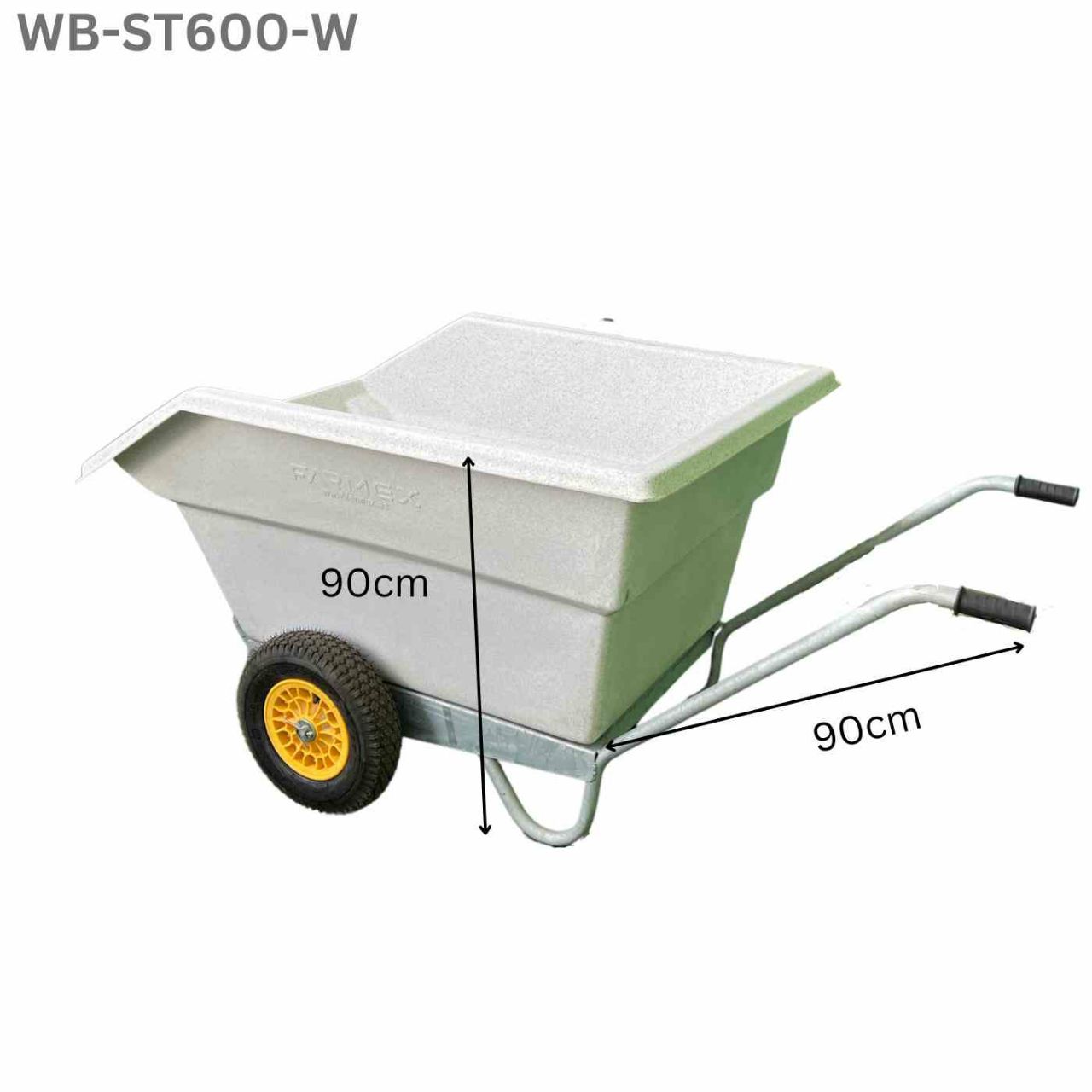 X-Large Wheelbarrow Farmex WB600 - White X-Large Wheelbarrow Farmex WB600 - White