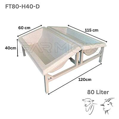Farmex Trough 80 Liter for Sheep Double